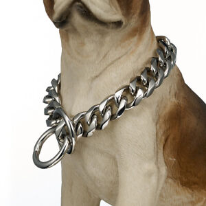 Choke Chain Training Dog Collars Cuban Choker Pet Show Collar Stainless Steel