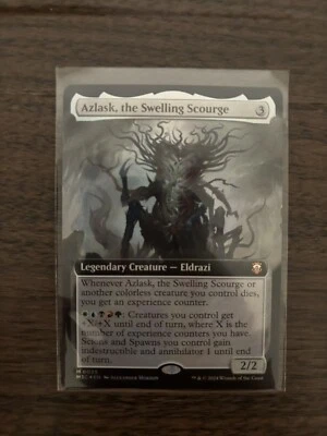 Azlask, the Swelling Scourge Extended Art Foil - M3C 0025 - NM - MTG Magic MH3 - Image 1 of 2