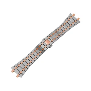 Correa de metal de acero inoxidable de 26 mm para correa de repuesto de pulsera Royal Oak  - Imagen 1 de 17