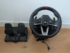 Volante Da Corsa HORI Per Xbox 360 con pedali - Foto 1 di 2