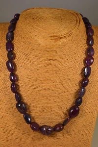 RUBIN KETTE COLLIER 414,00ct.! Classic Schmuck Edelstein Halskette Heilstein NEU - Bild 1 von 4