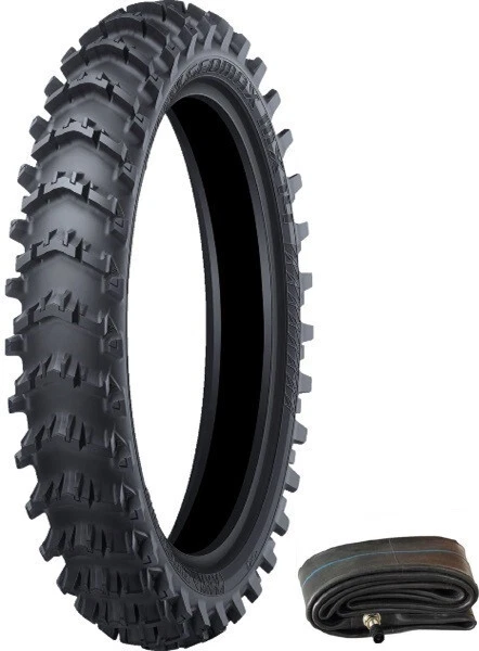 Neumático trasero Dunlop MX14 GEOMAX ARENA/BARRO 100/90-19 + TUBO SUZUKI RM125 250 Foto 1 de 1