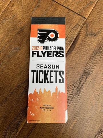 2012-13 PHILADELPHIA FLYERS SEASON TICKET BOOK FULL SET TICKETS Cover