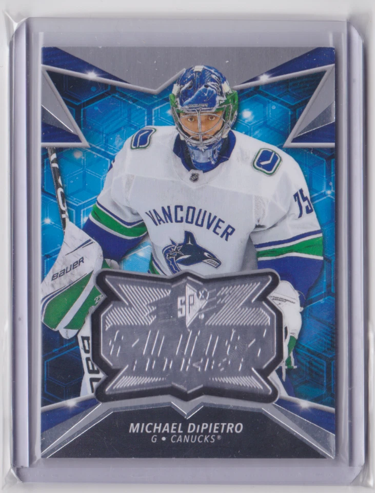 2020-21 UD SPX FINITE ROOKIES INSERT MICHAEL DiPIETRO #F-24 VANCOUVER CANUCKS - Image 1 of 2