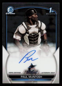 2023 BOWMAN 1ST CHROME AUTO PAUL MCINTOSH #CPA-PM  BASEBALL  MARLINS 1ST