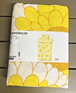 IKEA KRANSMALVA Bettbezug und 2 Kissenbezüge, 150x200 cm, 59x79" gelb, NEU - Bild 1 von 5