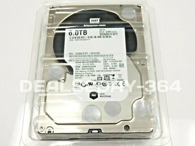 WD 6TB 3.5" AE Datacenter Archive SATA III 64 MB Cache Enterprise Hard Drive (WD - Image 1 of 4