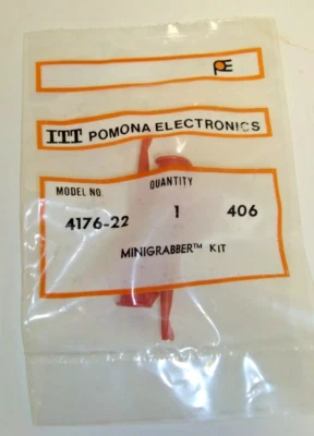 ITT Electronics, 4176-22, 406, RED MiniGrabber.  (I3) Foto 1 de 2