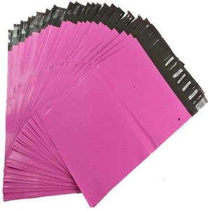 PINK Postal Mailing Bags Postage Coloured Plastic Packaging Shipping Parcel Bags - Picture 1 of 8