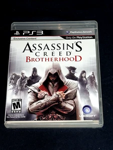SONY PLAYSTATION 3 PS3 ASSASSINS CREED BROTHERHOOD + Manual Complete TESTED - Picture 1 of 4