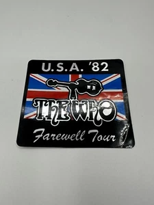 THE WHO Vintage Bumper Sticker, USA 82 Farewell Tour - Picture 1 of 4