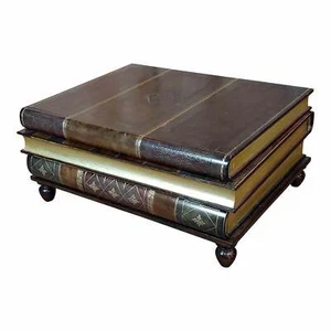 Maitland-Smith Stacked Leather Books Form - Coffee Table   - Picture 1 of 10