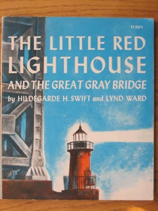 Der kleine rote Leuchtturm und die große graue Brücke Softbook & Schallplatte New York - Bild 1 von 7