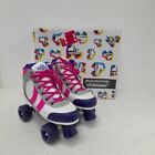 Rookie Roller Skates UK Size 6 US 7 White Pink Purple RMF06-RH