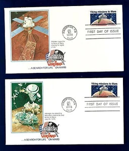 X21 #1759 1 F.D.C.s 1978 Fleetwood, misiones vikingas en Marte - Imagen 1 de 2