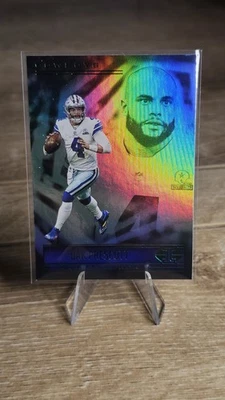2021 Panini Illusions Dak Prescott Trophy Collection Emerald #46 Dallas Cowboys - Image 1 of 2