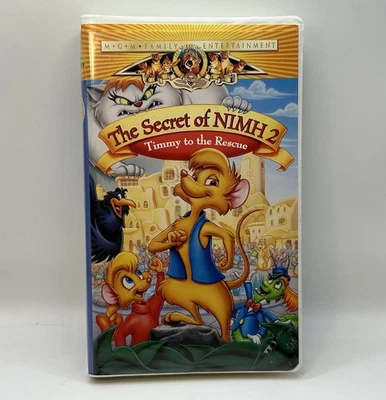 The Secret of NIMH 2 Timmy to the Rescue VHS Video Tape VTG Clamshell Nearly New - Image 1 of 4