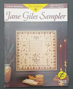 JANE GILES SAMPLER #328 JUST CROSS STITCH Counting Cross Stitch - Bild 1 von 2