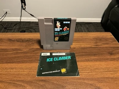 Ice Climber - 5 Screw (Nintendo NES, 1985) Tested Authentic Cart And Manual - Image 1 of 2
