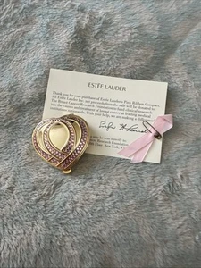 Estee Lauder Pink Ribbon Compact Lucidity Translucent Pressed Powder 1990's RARE - Picture 1 of 12