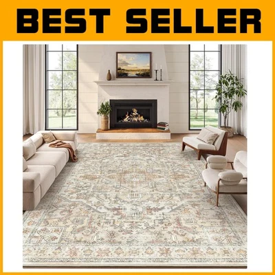 Alfombras de área 8x10 - Alfombra lavable resistente a las manchas para Foto 1 de 4