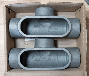 (Box von 2) Crouse-Hinds T57 SA 1-1/2" Leerrohr Leerrohr Auslassgehäuse T. - Bild 1 von 3
