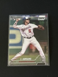 2022 Topps Stadium Club Chrome CJ Abrams RC Rookie #31 Washington Nationals - Picture 1 of 2