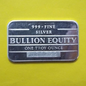 Barra de arte de plata de una onza Bullion Igualty de 1980 - Canadá - Imagen 1 de 12