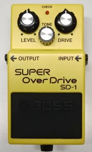 Pedal de efectos para guitarra BOSS SD-1 SUPER Over Drive 1995 #288 DHL o EMS - Imagen 1 de 12