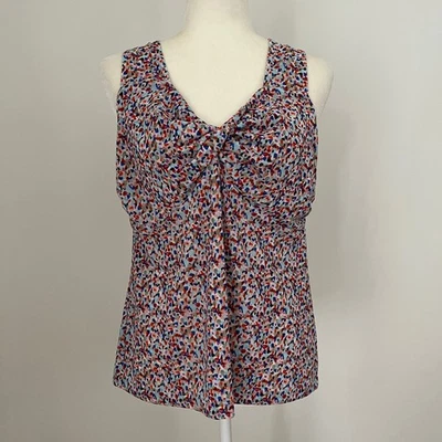 Camiseta sin mangas Cabi Bustier #6314 malla multicolor camisola delantera torcida mediana NUEVA Foto 1 de 4