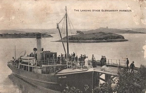 The Landing Stage Glengarriff Harbour Cork Lady Elsie Steamship Postcard 1919 - Picture 1 of 2