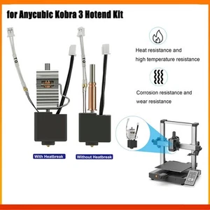 3DPrinter Hot End Extruder Kit Heater Block Nozzles Hotend for Anycubic Kobra 3 - Afbeelding 1 van 26