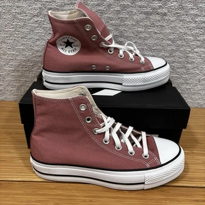 Converse Pink Lift Chuck Taylor All Star Hi Top Platform Womens Sneaker Sz 8 - Image 1 of 4