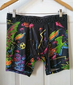 UNDER ARMOUR X MOUNTAIN DEW SPORT ATTACK IN SPACE BOXER BRIEF, SIZE M - Picture 1 of 3