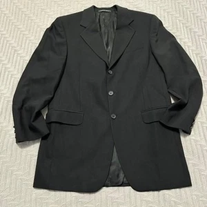 Fendi black texured 3 button wool blazer size 40L - Picture 1 of 11