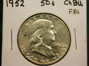1952   Franklin Half  FBL    Item #1018 - Picture 1 of 3