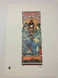 Alphonse Mucha litografia off set cm 50x70 con certificato -  firma su lastra - Imagen 1 de 8