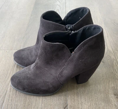 Michael Antonio Black Suede Look Bootie Short Boot-9 - Image 1 of 4