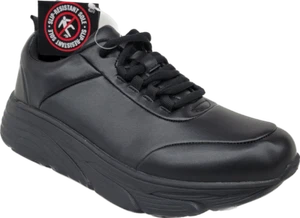 Slip Resistant Wide Women's Work Shoes Black Extend Arch Cushioned MayTall 2601 - Picture 1 of 10