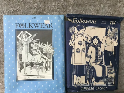 2 Folkwear sewing patterns ~ #223 A LADY'S CHEMISE & #114 CHINESE JACKET - Image 1 of 4