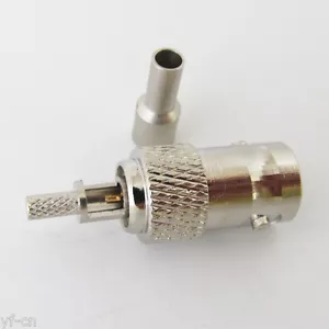 50pcs BNC Femmina Crimpare RF Connettore Finestra Dritto Coassiale per RG174 RG316 - Foto 1 di 2