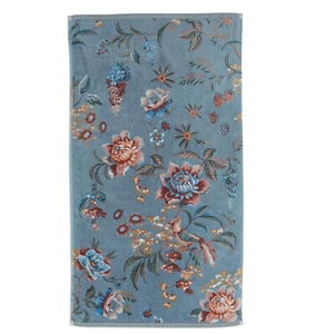 PIP Studio Frottee Serie Secret Garden Blau Handtuch 55 x 100 cm - Bild 1 von 4