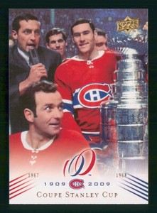 JEAN BELIVEAU 2008-09 UPPER DECK MONTREAL CANADIENS CENTENNIAL 08-09 NO 191 4582