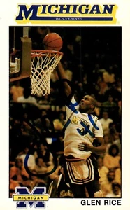 Glen Rice Signed 1988-89 Michigan Wolverines #5 COA Proof Photo - Picture 1 of 8