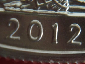 ERROR-2012 DOUBLED DATE 2012/2012 BU SILVER EAGLE- US 1 OUNCE .999 SILVER EAGLE - Picture 1 of 6