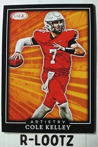 Cole Kelley 2022 SAGE HIT Artistry Rookie Card RC Black Border #ART-CK  - Bild 1 von 4
