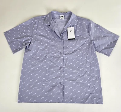 Camiseta Nike Sportswear Everyday para mujer tejida manga corta DV7930-519 púrpura MEDIANA Foto 1 de 4