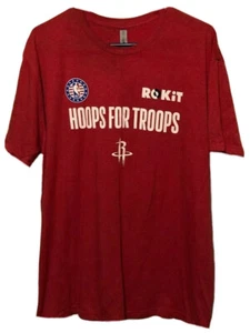 T-shirt rossa Houston Rockets Give Back Hoops For Troops NBA Promo da uomo taglia 2XL - Foto 1 di 2