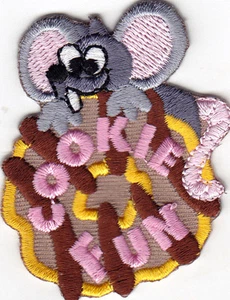 COOKIE FUN Iron On Patch Baking Cooking Desserts Treats Cookies - Picture 1 of 2