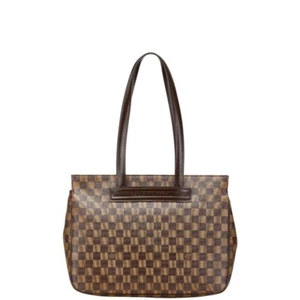 LOUIS VUITTON Damier Parioli PM Handbag Tote Bag N51123 Women 【Used】 - Picture 1 of 15